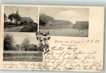 15306 O1211 Carzig 1903 - Dorfkirche Bahnhof Gutshof
