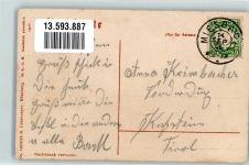83714 W8160 Miesbach 1906 - Trachtenpaar Bahnhof