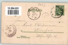 71364 W7057 Winnenden , Württ 1899 Lithographie Marktbrunnen Diebsturm Pflegeanstalt Torturm Paulinenpflege