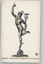 Firenze Statuette des Merkur von Gianbologna N.P.G. Skulptur