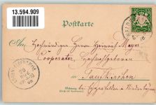 95652 W8595 Waldsassen 1898 Lithographie Dorfkirche Haus Rockstroh