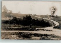 Eine Granatenexplosion Artillerie WK I Privatfoto AK