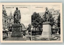 W6000 Frankfurt am Main Goethe- und Schillerdenkmal Schiller