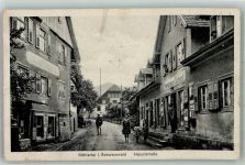 77830 W7582 Bühlertal - Hauptstrasse Handlung Hermann Schick Emailleschilder