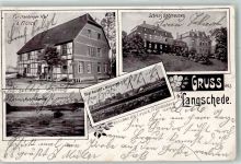 58730 W5758 Langschede 1905 - Schloss Dahlhausen Gasthaus Fürstenberger Hof An der Ruhr Walzwerk Erh. II -Repariert