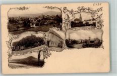 36277 W6436 Schenklengsfeld 1912 - Der Landecker Schule Molkerei Kirche Pfarrhaus