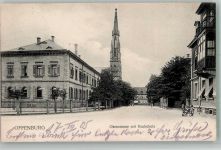 77652 W7600 Offenburg 1905 - Okenstrasse Realschule Stadtkirche