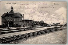 39439 O3256 Güsten , Anh 1915 - Bahnhof Bahnsteige