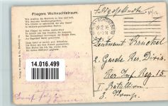 Fliegers Weihnachtstraum Die Mondsichel ist die Türkei Propaganda WK I Fliegerhumor 1916