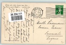 Alter Schweizer mit seiner Pfeife Pfeife 1916