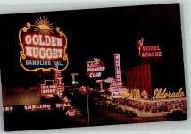 Las Vegas - Old Fremond Street bei Nacht Oldtimer