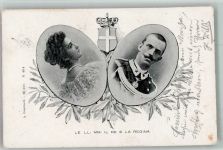 Queen Elena King Victor Adel Italien 1903