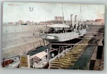 Suez Foto AK Dock Dampschiff