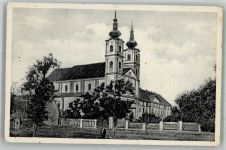 Breclav Lundenburg 1937 Foto AK Kirche Maria Schossberg