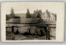Lamorville Schuss in die Schloss- Kapelle l´Etanche Ort handschriftlich Westlicher Kriegsschauplatz Foto AK