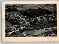 71397 W7057 Leutenbach , Württ 1933 FOTO KEINE AK Fliegeraufnahme des Ortes Original aufmontierte Verlagsmusterkarte