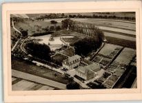 75433 W7133 Schmie 1933 FOTO KEINE AK Fliegeraufnahme vom Jugendheim Original aufmontierte Verlagsmusterkarte