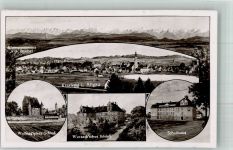 88353 W7964 Kißlegg - Wolfegg`sches Schloss Wurzach`sches Schloss Schulhaus