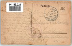 54620 Pierrepont 1916 Gebrauchsspuren Feldpost WK I 6.Inf.Div.
