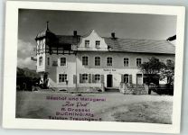 87642 W8959 Buching Foto AK Gasthof Metzgerei zur Post