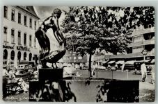 Aalborg 1958 Foto AK Denkmal Auto Geschäft Vesterbro