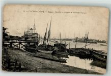 Saigon Gebrauchsspuren Hafen Kriegsschiffe