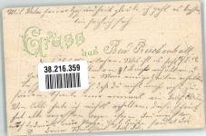 Grüße Klee Schwalbe 1902 Prägedruck