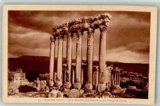 Baalbek Foto AK Denkmal Tempel des Jupiter
