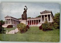 W8000 München Bavaria m. Ruhmeshalle Novitas Nr. 1082 Farben Fotos 1918