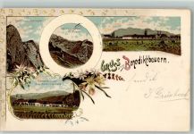 83671 W8174 Benediktbeuern Lithographie Benediktenwand-Gipfel Benediktenwand-Kirchstein Verlag Ottmar Zieher-München