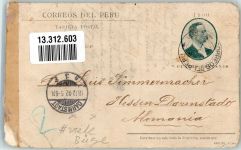 Lima 1902 Gebrauchsspuren viele Büge Nationalbank