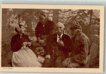 Foto A. Gugger Für das Alter Frauen Männer Pfeife Stricken