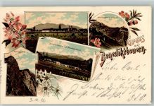 83671 W8174 Benediktbeuern 1898 Lithographie Benediktenwand-Gipfel Benediktenwand-Kirchstein Verlag Ottmar Zieher-München