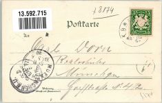 83671 W8174 Benediktbeuern 1898 Lithographie Benediktenwand-Gipfel Benediktenwand-Kirchstein Verlag Ottmar Zieher-München