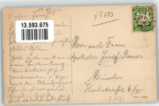 83646 W8170 Wackersberg b Bad Tölz 1910 Künstlerkarte Gasthaus Altwirt signiert