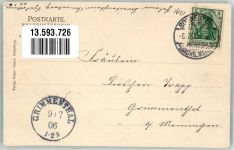 96515 O6400 Sonneberg , Thür 1906 - Charlottenstrasse Ev. Kirche