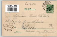 06420 O4340 Könnern 1900 Lithographie Rathaus Bahnhof Kriegerdenkmal Georgsburg Postamt