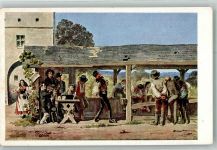 sign. Greil, Alois Der Kegeltod Ostmark Bund deutscher Österreicher Nr. 44 Schulvereinähnliche Künstlerkarte