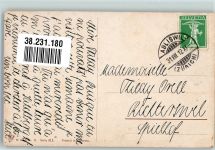 Ein edles weißes Vollblutpferd Müller, A. (München) 1912 Künstlerkarte