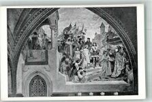 Der kgl. Böhm. Prinzessin m. Herzog Albrecht d. Tapferen 1460 Hochzeit Künstlerkarte