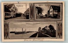 77839 W7585 Grauelsbaum - Stromwarthaus Rhein Rheindampfer Gasthaus Ludwig Handlung Ludwig