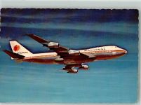 Eine Boeing 747 der Fluggesellschaft National Airlines Flugzeug nach 1945 Foto AK