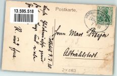 24589 W2353 Nortorf b Neumünster 1910 - Bahnhofstrasse Bahnpost Hamburg