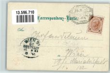 3601 Dürnstein 1897 Gebrauchsspuren Burg Dürnstein Ruine Aggstein Lithographie