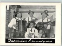 W8240 Berchtesgaden Berchtesgadener Schrammelquartett Tracht Akkordeon Gitarre Volksmusik Foto AK