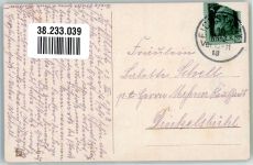 Schlafender Wanderer wird von Kuh abgeschleckt Berghumor Engelhard, P.O. / POE 1913 Künstlerkarte