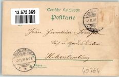 40764 W4018 Langenfeld Rheinland 1898 Lithographie Kath. Kirche Gasthaus zum deuten Hause