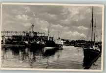 Ottensee Odense 1951 Foto AK Hafen