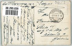 07927 O6553 Hirschberg , Saale 1918 Gebrauchsspuren