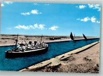 Suez Foto AK Suez-Kanal Dampfer